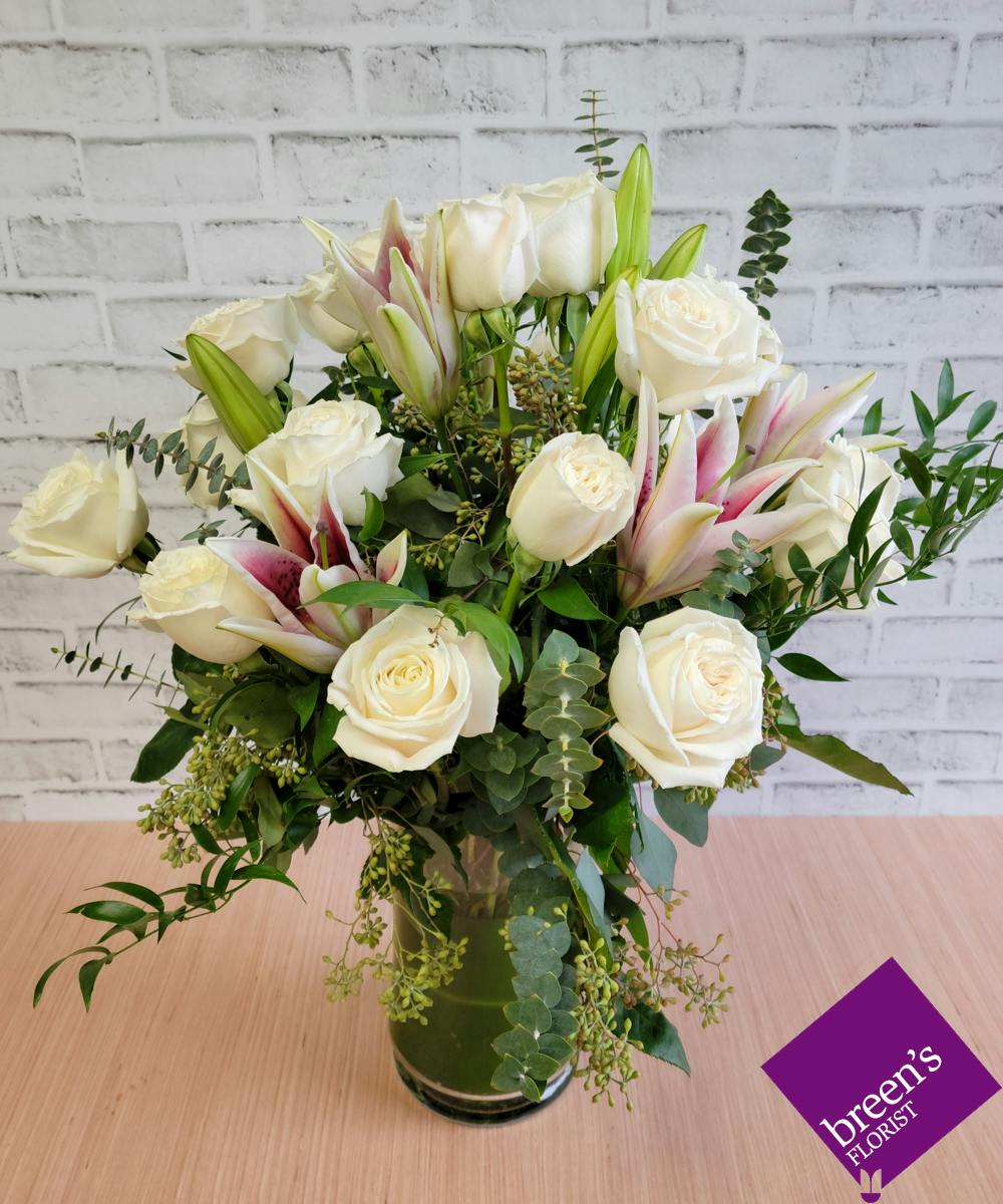 White Roses Breen's Florist Houston Texas