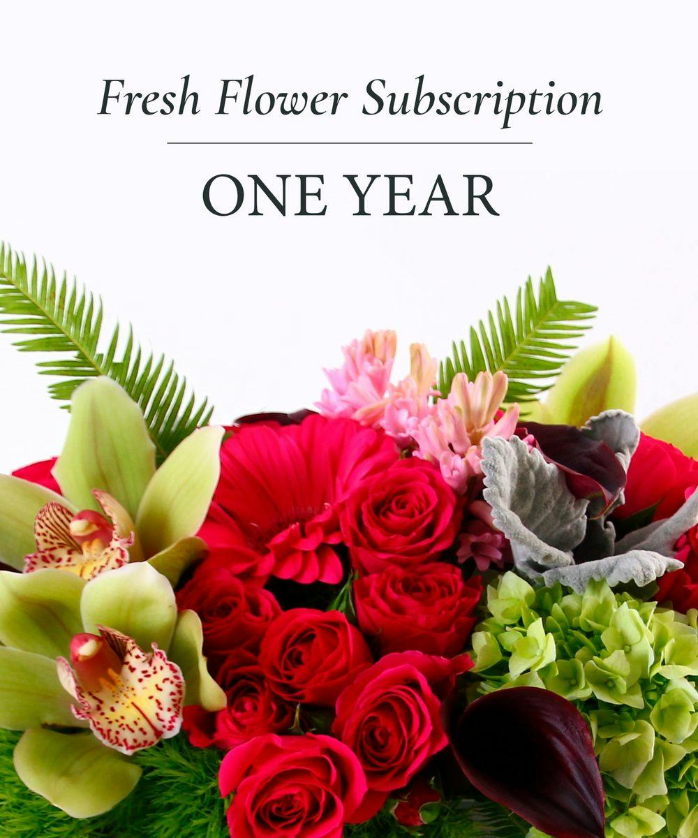 12 MONTHS OF FLOWERS Houston (TX) SameDay Flower Subscription